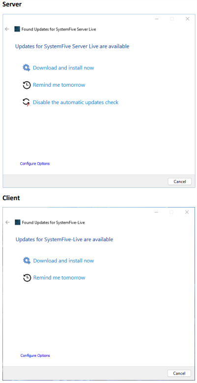 system-five-live-update-available